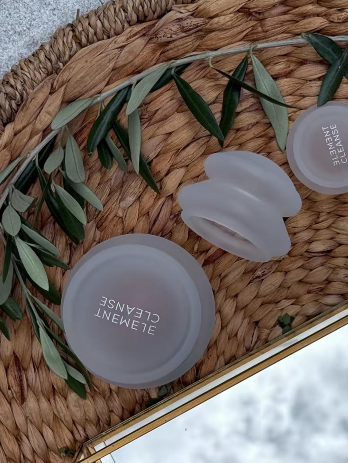 Element Cleanse Detox cups - Transparent and White