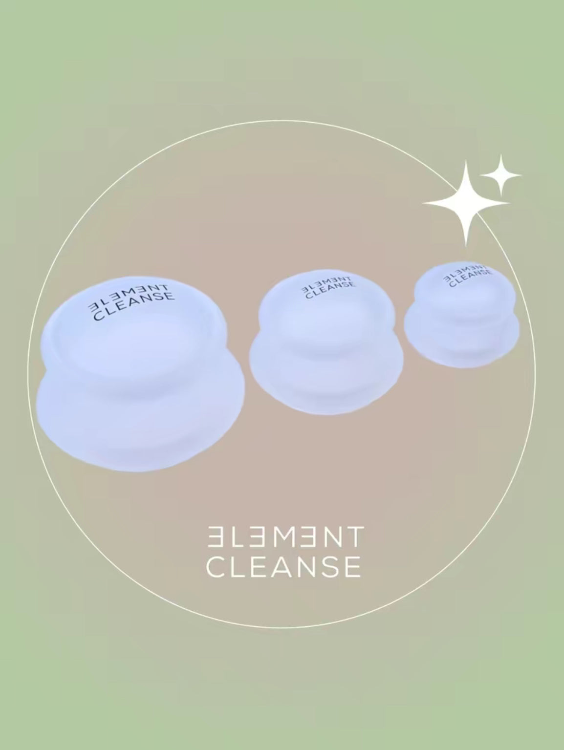 Element Cleanse Detox cups - Transparent and Black