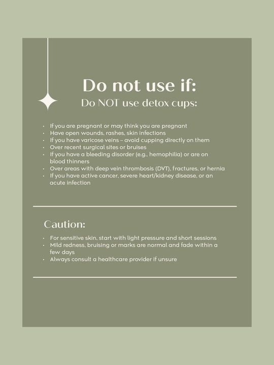 Element Cleanse Detox cups - Transparent and White