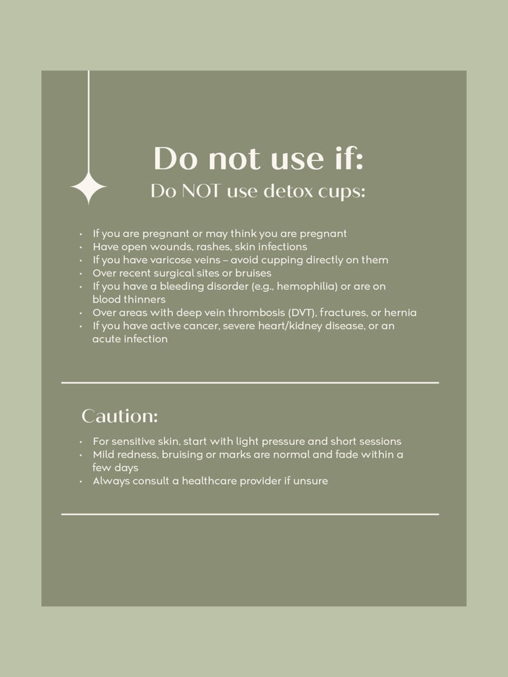 Element Cleanse Detox cups - Transparent and White