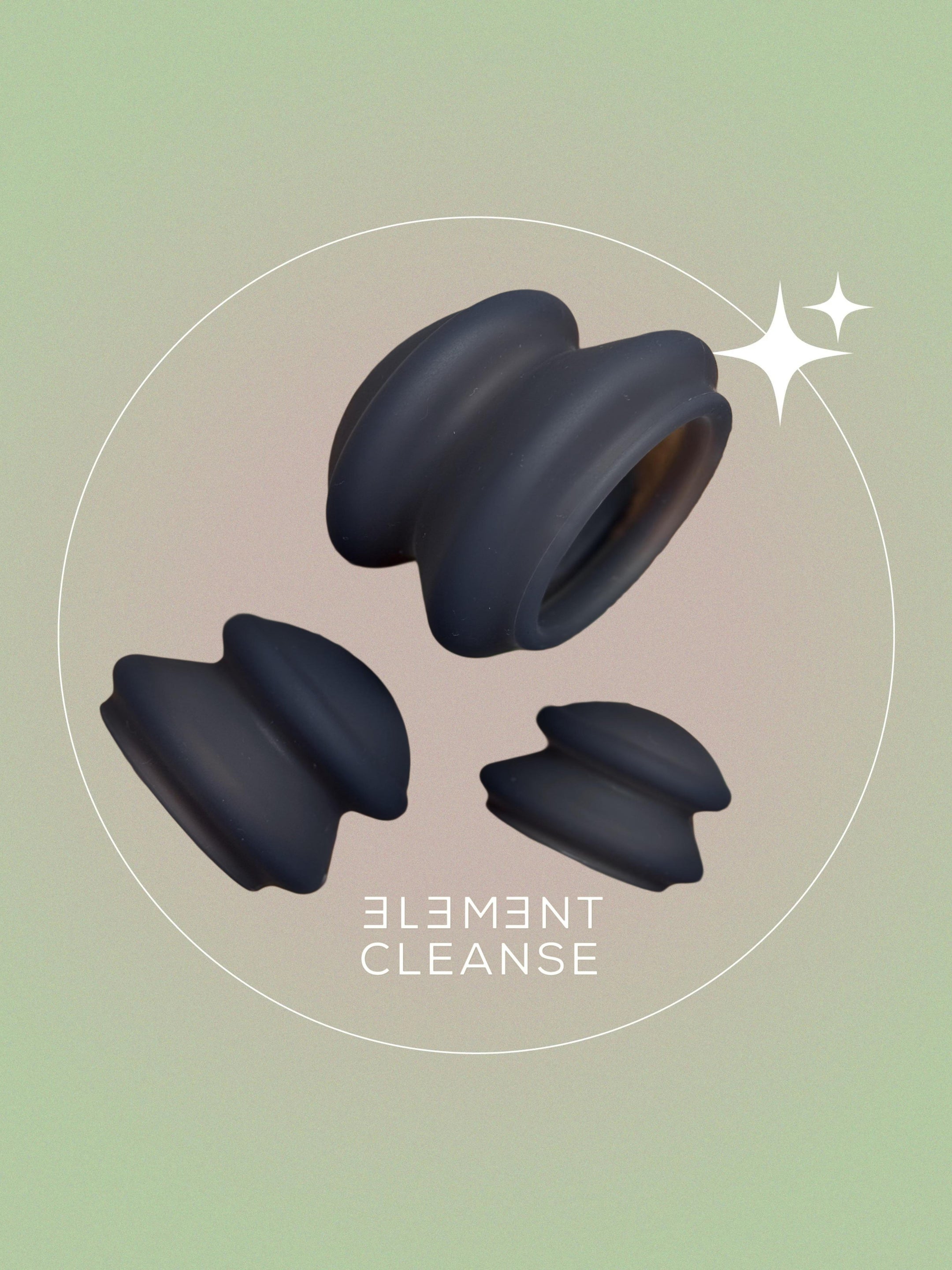 Element Cleanse Detox cups - Black and Gold
